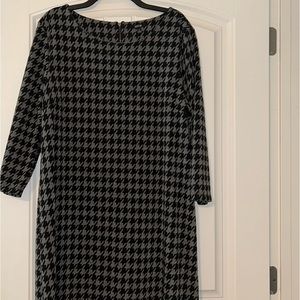 Grey/Black Houndstooth Dress